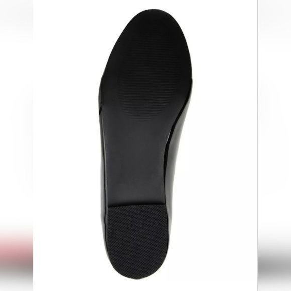 Journee Collection Kim 2 Ballet Flats Black Patent - Picture 5 of 8
